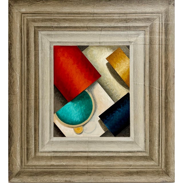 Cecil Touchon, Mixed Media Abstract Trompe L'oeil Collage Oil Painting Cecil Touchon Texas Art, 1995 For Sale