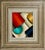 Cecil Touchon, Mixed Media Abstract Trompe L'oeil Collage Oil Painting Cecil Touchon Texas Art, 1995 For Sale