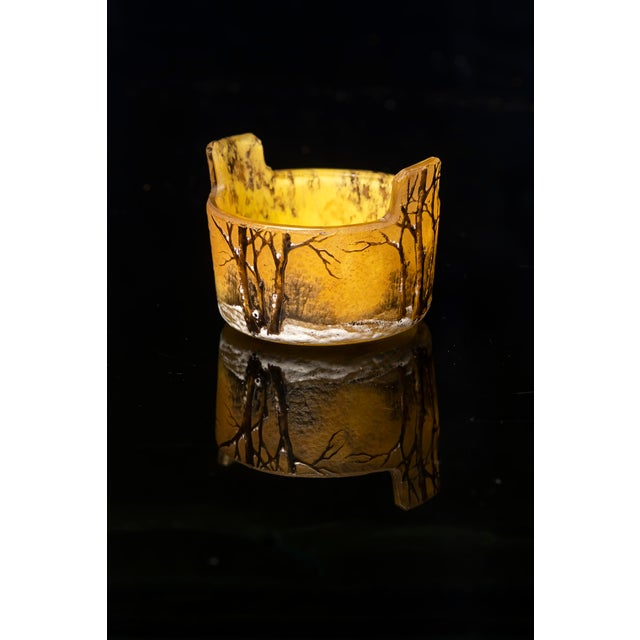 1920s French Art Nouveau Bowl by Daum Nancy, 1920s For Sale - Image 5 of 12