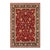 Oriental Ziegler Red Blue Hand-Knotted Wool Rug - 8'0'' X 9'9'' For Sale