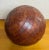 Late 20th Century Vintage Large Basket Weave Leather Clad Wood Decorative Ball Sphere Orb For Sale - Image 5 of 12