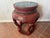 Mid 20th Century Red Painted Wood Garden Stool For Sale - Image 16 of 18