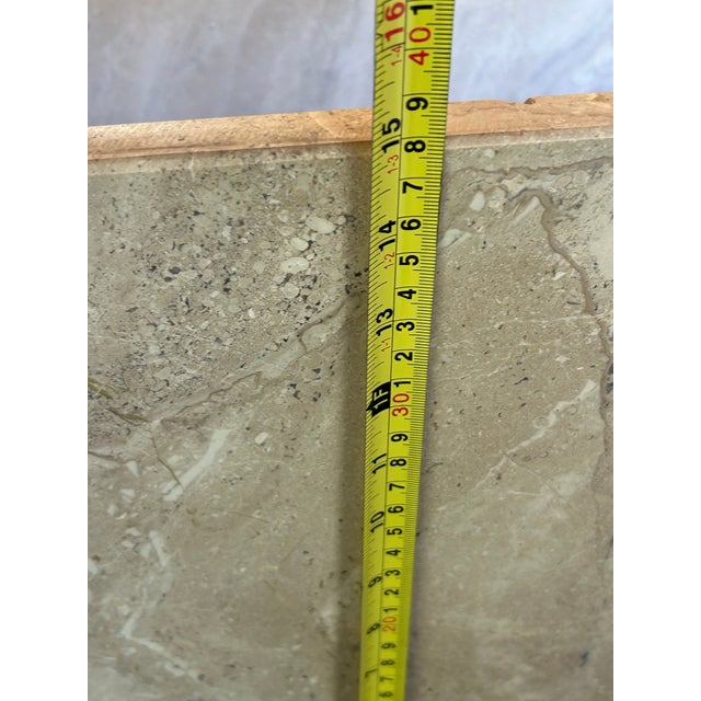 1970’s Italian Travertine Coffee Table For Sale - Image 4 of 12