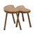 Rustic Vintage Wooden Kidney-Shaped Nesting Tables Wood, 1960s, Set of 2 For Sale - Image 3 of 17