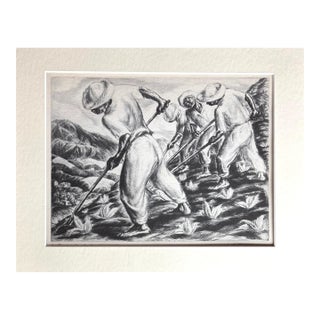 1939 Print in 11x14 Mat Ready 2 Frame: Irwin D. Hoffman: Pastoral, Puerto Rico For Sale