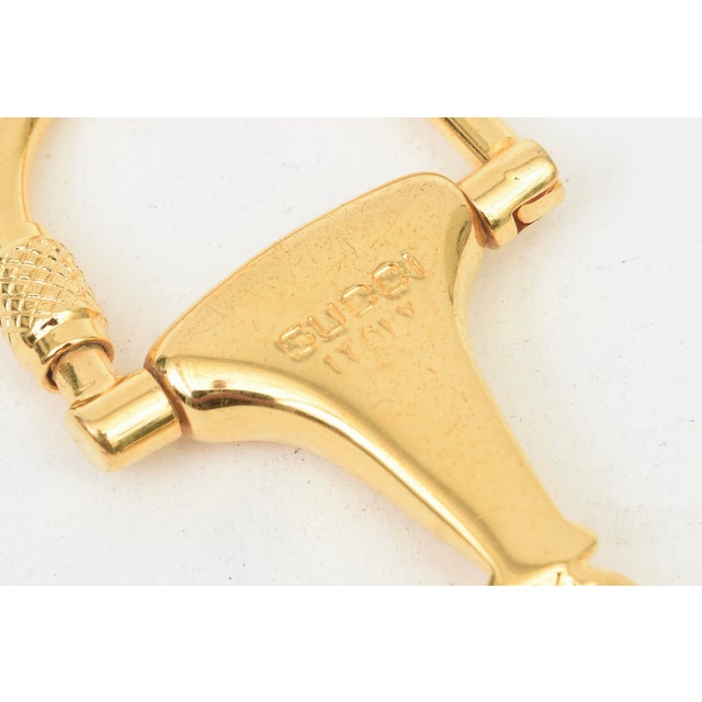 Vintage Gucci Gold Plated Horse Bit Key Chain, 1970's For Sale In Miami - Image 6 of 9