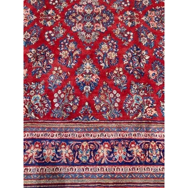 1970's Persian Sarouk, 8' X 9'3" For Sale - Image 4 of 8