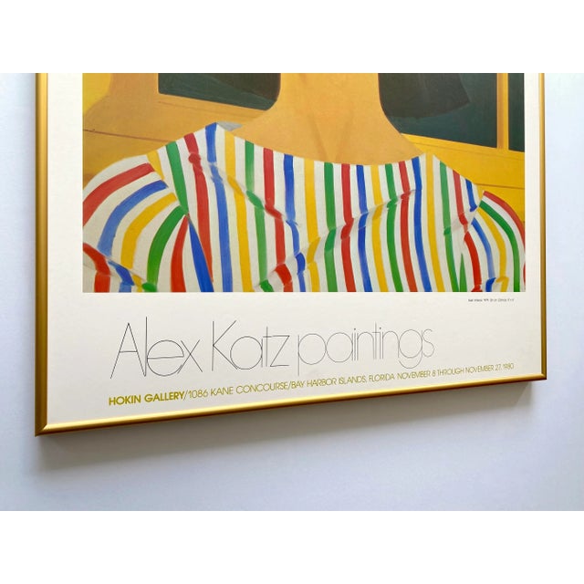Alex Katz Vintage 1980 Pop Art Lithograph Print Framed