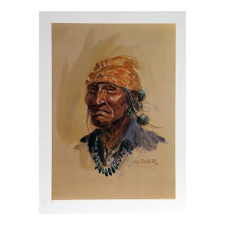 Navajo, 1979 Signed Lithograph by Joe Beeler For Sale