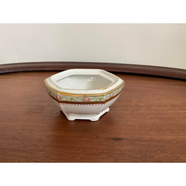 Antique Victorian Hand Painted Austria Mz Hair Receiver, Late 1800's For Sale - Image 16 of 18