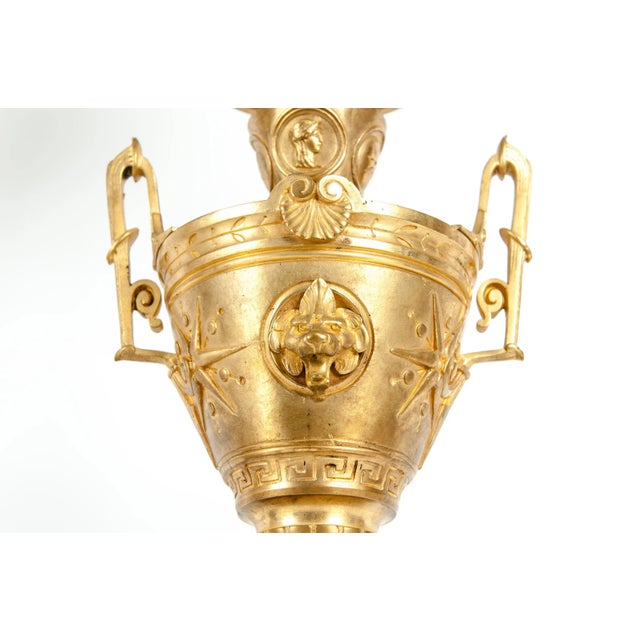 Metal Mid-19th Century Gilt Bronze Five Arms Candelabra - a Pair For Sale - Image 7 of 12