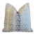 Chic Modern Contemporary Geometric Ombre Pastel Feather/Down Pillow For Sale