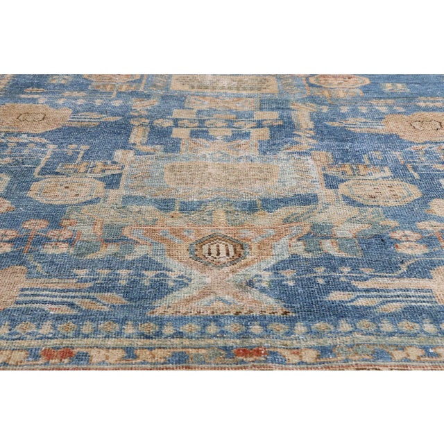 Antique Blue Persian Koliai Rug, 05'09 X 08'03 For Sale - Image 4 of 10