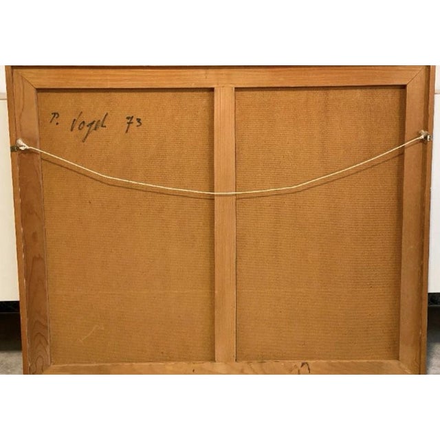 Oil on wood with total measurements of 62.5 X 77 cm. Signed and dated on the reverse 1973. After his studies at the...