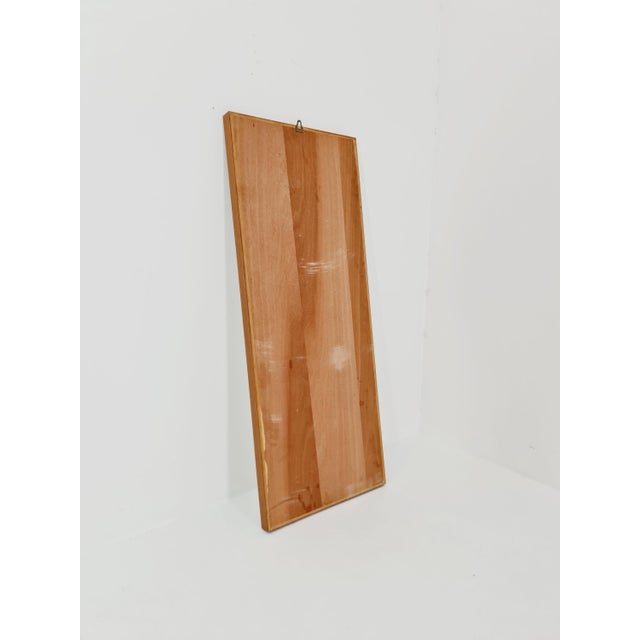 Mid-Century Modern German Teak Wall-Mounted Mirror, 1960s For Sale - Image 10 of 11