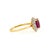 Metal Mozambique 1.52ct Ruby & Diamond Statement Ring Size 5 in 14k Yellow Gold For Sale - Image 7 of 17