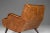 Mid-Century Modern Italian Modern Low Profile Lounge Chair Newly Reupholstered in Leather Attributed to Carlo De Carli, Italy, 1960s For Sale - Image 3 of 12