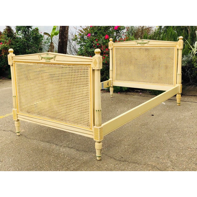 Antique French Cane Bed Chairish