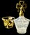 Vintage 1950’s Ormolu and Glass Perfume Bottle For Sale - Image 9 of 16