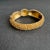 Monet Vintage Monet Hinged Bangle Bracelet Textured Gold Tone Statement For Sale - Image 4 of 12