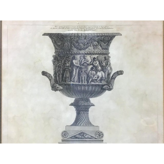 Three Marble Vases and a Sarcophagus. Etching by g.b. Piranesi, For Sale In Tampa - Image 6 of 13