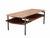 Rare coffee table designed by Giovanni Offredi for the Italian company Saporiti. The table features a wooden top with...