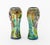 Pair of Camille Faure (French, 1874-1956) Attributed Art Nouveau Enamel Portrait Vases, early 20th century, each depicting...