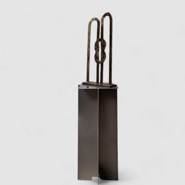 1950s After Tajiri, Mid-Century Knot Sculpture, 1950s-1960s, Metal For Sale - Image 5 of 8