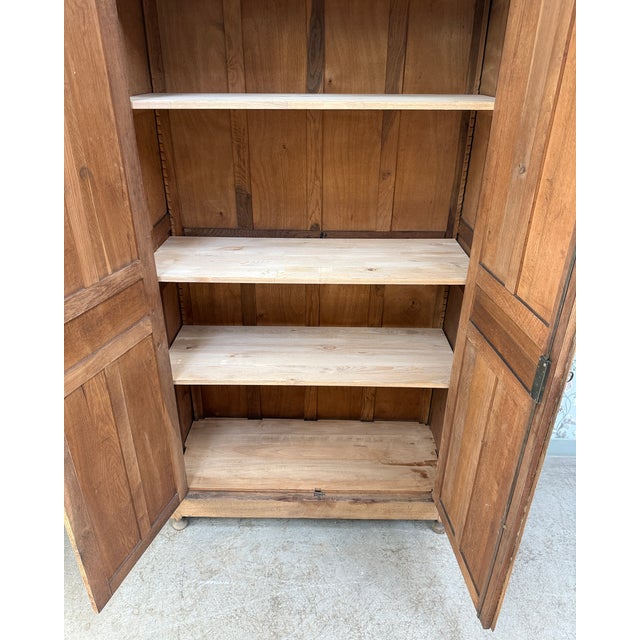 Large Antique Oak Wardrobe, 1890s For Sale - Image 9 of 12