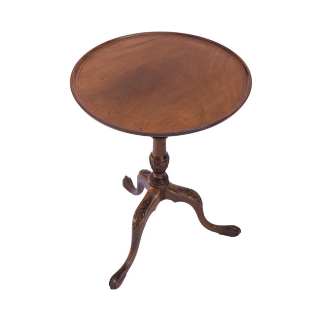 English Pair William Iv Solid Mahogany Wine Tables, One Board Tops, English, Ca. 1840 For Sale - Image 3 of 9