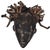 Wood Authentic Chokwe Chikunga Mask With Bamboo Headdress, Hand-Carved Congo Wood Tribal Art For Sale - Image 7 of 7