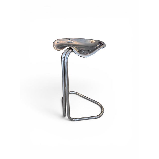 Stainless Tractor Stool by Rodney Kinsman for O.M.K, 1970s For Sale - Image 6 of 6