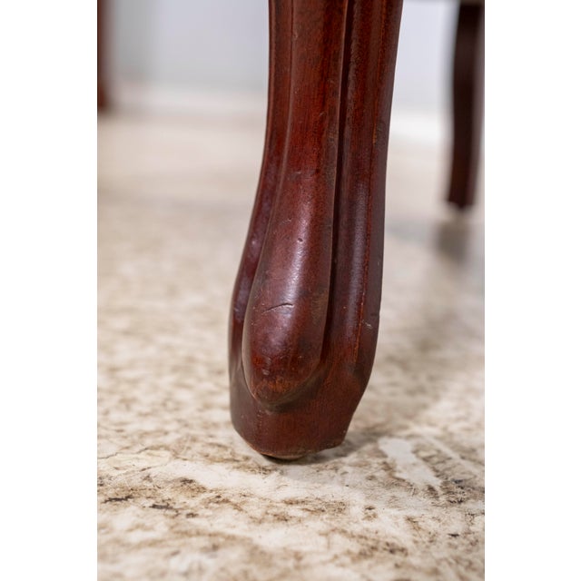 Pair of Walnut Victorian Style Tufted Parlor Chairs For Sale - Image 14 of 16