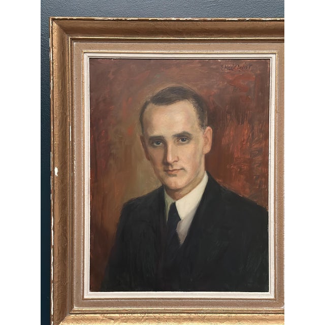 Carl Magnus Lindqvist, Portrait, 1960s, Oil on Panel, Framed For Sale - Image 15 of 18