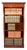 Vintage Sheraton Style Walnut Open Bookcase For Sale