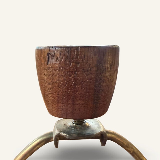 Jane and Gordon Martz Bottle Form Incised Grey and Beige Ceramic Table Lamp for Marshall Studios For Sale - Image 6 of 6