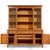 Late 20th Century Kindel Furniture French Regency Fruitwood Breakfront Bookcase Cabinet Credenza For Sale - Image 9 of 18