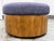 Contemporary West Elm Round Upholstered Storage Ottoman For Sale - Image 3 of 12