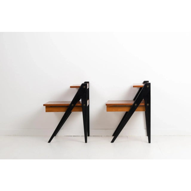 1960s Modern Scandinavian Teak Nightstands, Set of 2 For Sale - Image 5 of 12
