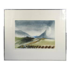 Gordon Miles (Uk B. 1947) Original Etching W Aquatint Signed
