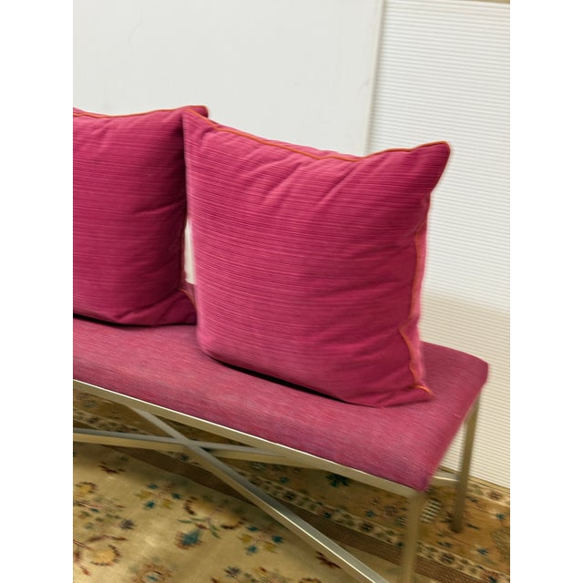 Magenta Susan Lund Chastain Magenta/Berry Throw Pillows, Pair For Sale - Image 8 of 12