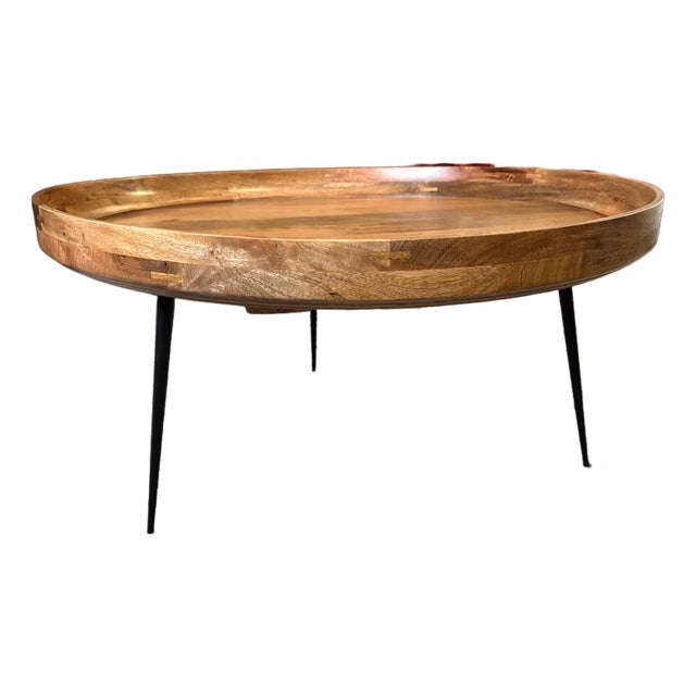 Mater Bowl Table, Natural Finish For Sale