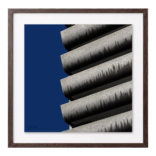 “Barbican 04” Giclee Archival Pigment Print 24x24 Framed in Walnut For Sale