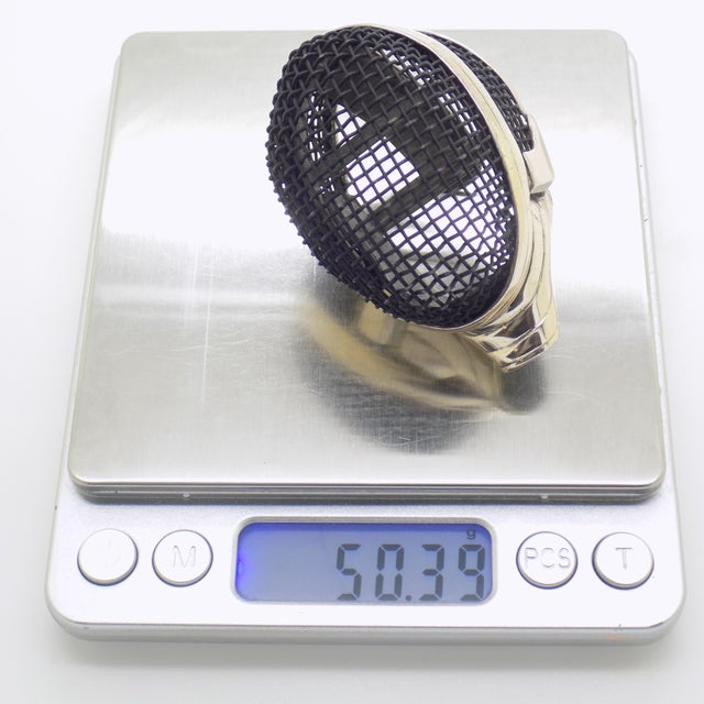 Vintage Italian Silver 800 Fencing Mask Figurine by Sacchetti, Arezzo, 1980s For Sale - Image 9 of 12