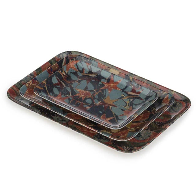 Plastic Siren Song Studiolo Melamine Tray Set - 3 Pieces For Sale - Image 7 of 7