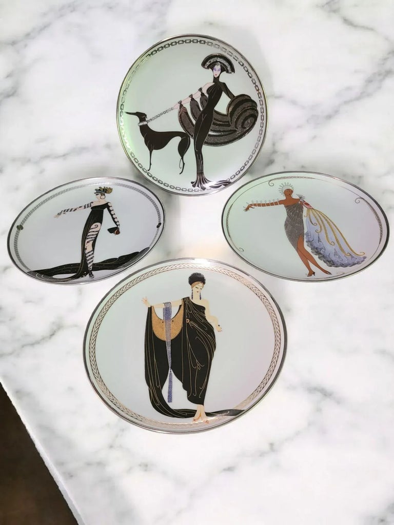 Late 20th Century House of Erte Franklin Mint Limited Edition Art