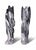 Hand-Carved Orthoceras Fossil Sculptures in Black Limestone, Morocco, Set of 2 For Sale - Image 15 of 15