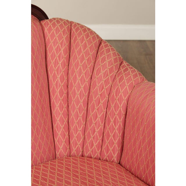 1930s French Louis XV Style Mahogany Loveseat Settee For Sale - Image 5 of 12