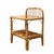 Rattan and Bamboo Bedside Table with a Brass Shelf, Italy, 1960s For Sale - Image 6 of 7