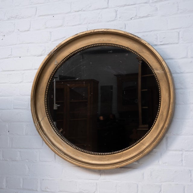 Wood Large Oval Mirror, France, 19th Century For Sale - Image 7 of 8